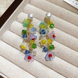 Colorful Spring and Summer Lily of the Valley Earrings